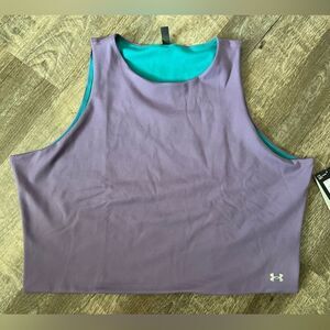 Under Armour Plus Size Motion Tank Cropped Reversible- Size 3X